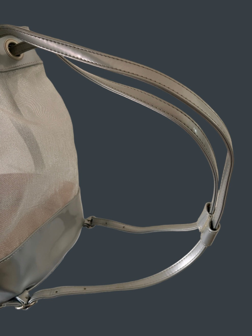 MOSCHINO cheap&chic silver backpack