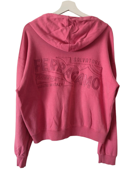 Salvatore Ferragamo vintage logo embroidery hoodie