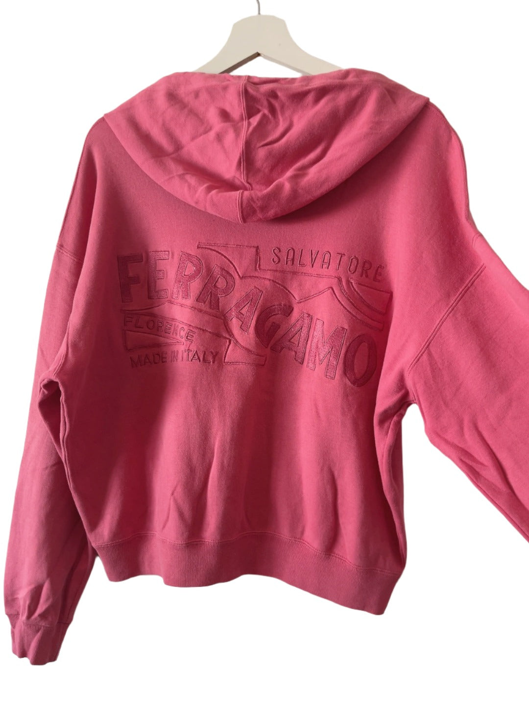 Salvatore Ferragamo vintage logo embroidery hoodie
