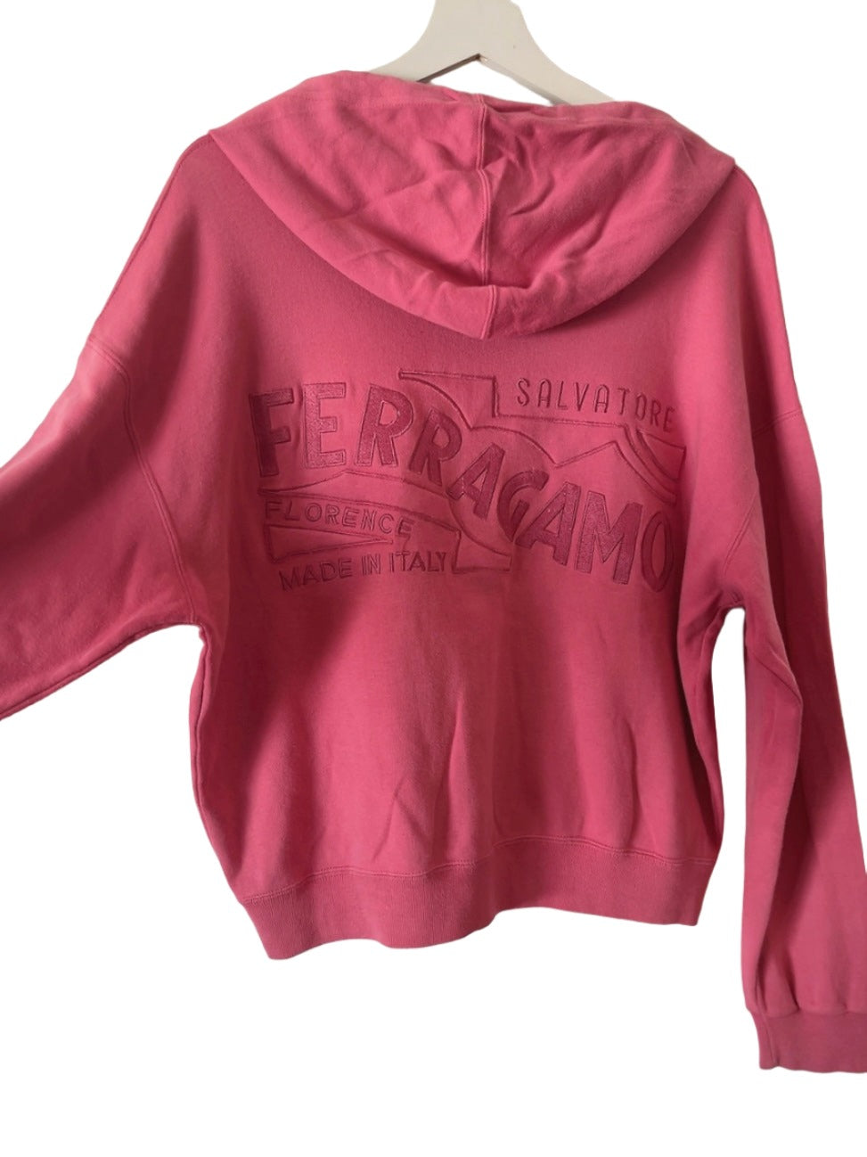 Salvatore Ferragamo vintage logo embroidery hoodie