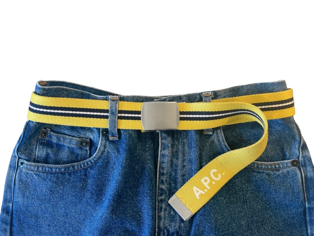 A.P.C yellow stripe belt