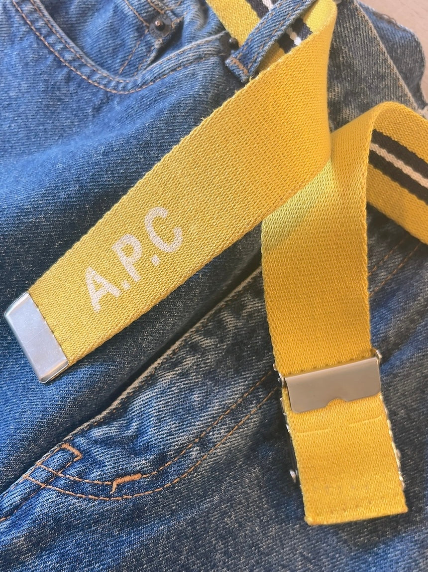 A.P.C yellow stripe belt