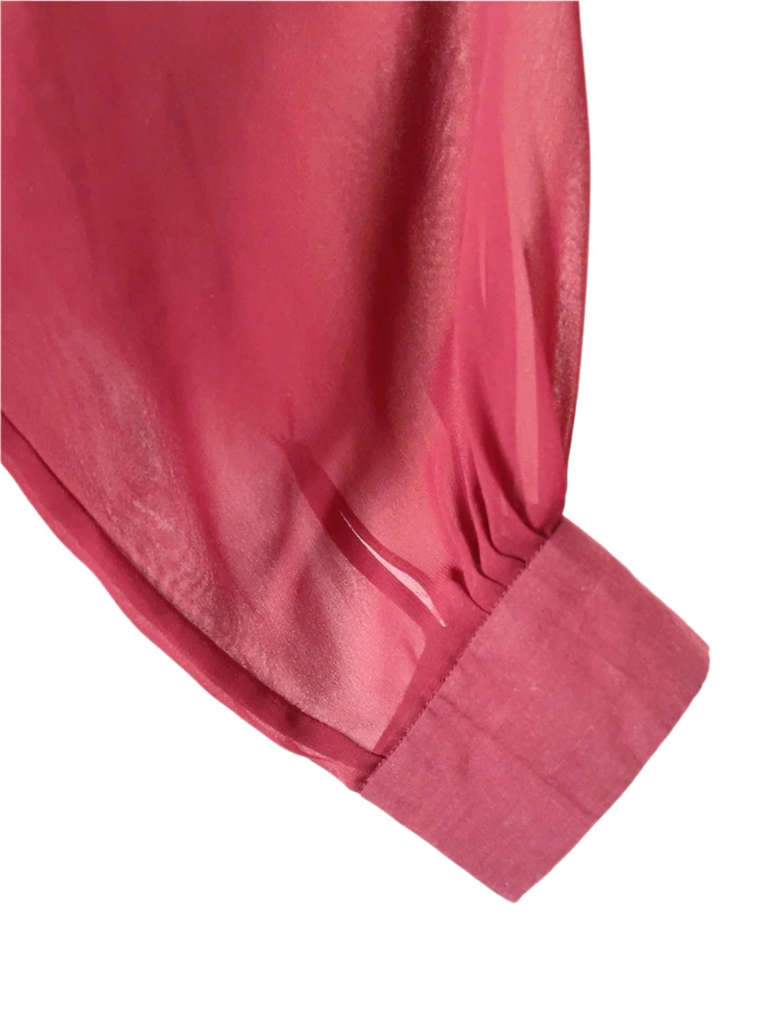 JOHNLAWRENCESULLIVAN burgundy see-through shirt