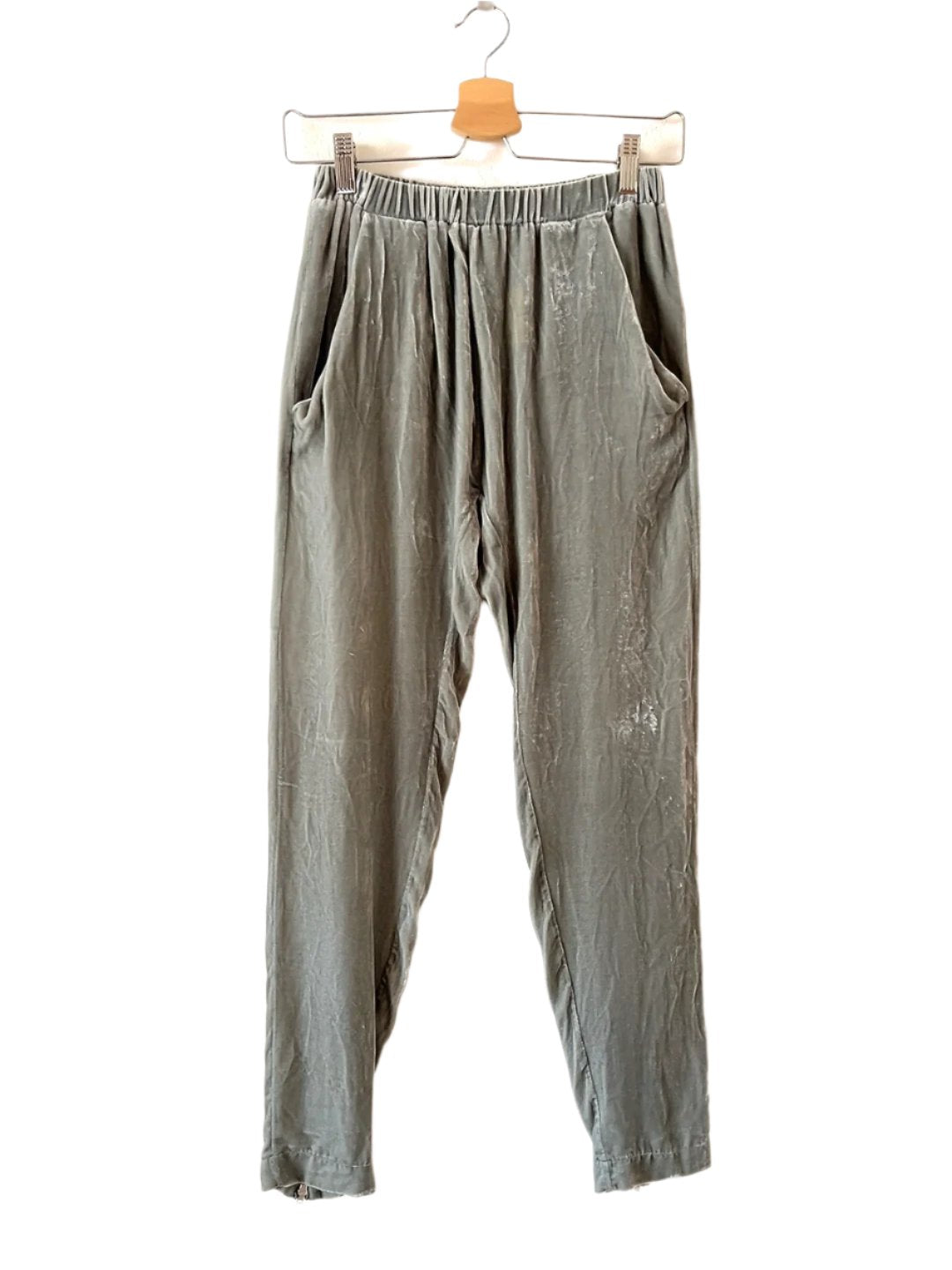 girl - Band of Outsiders gray velour pants