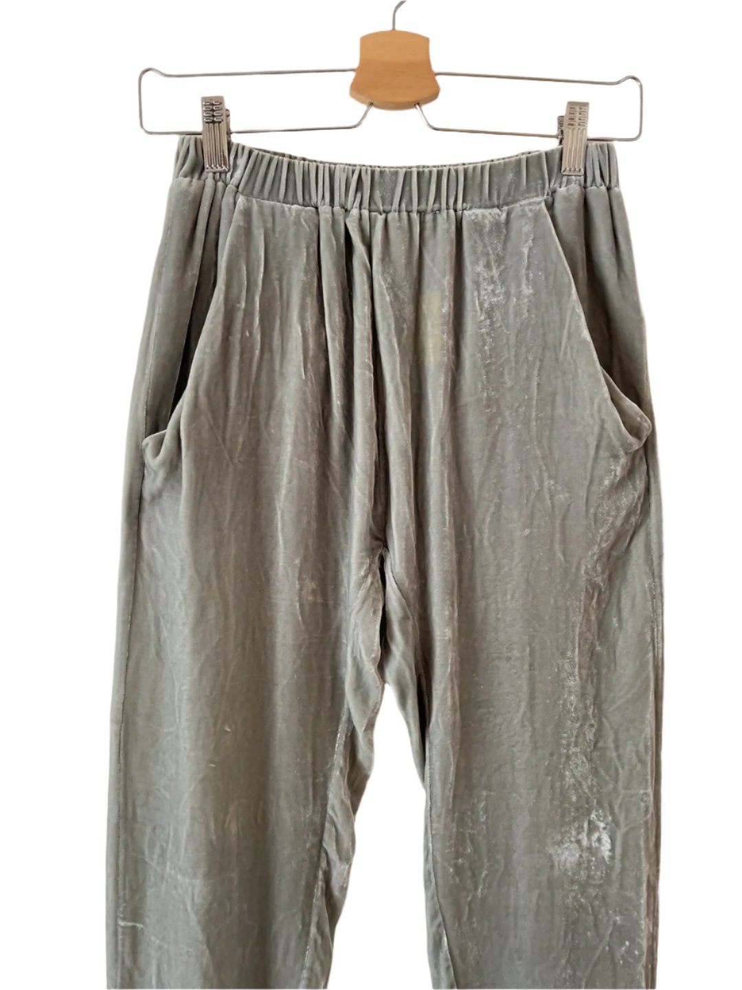 girl - Band of Outsiders gray velour pants