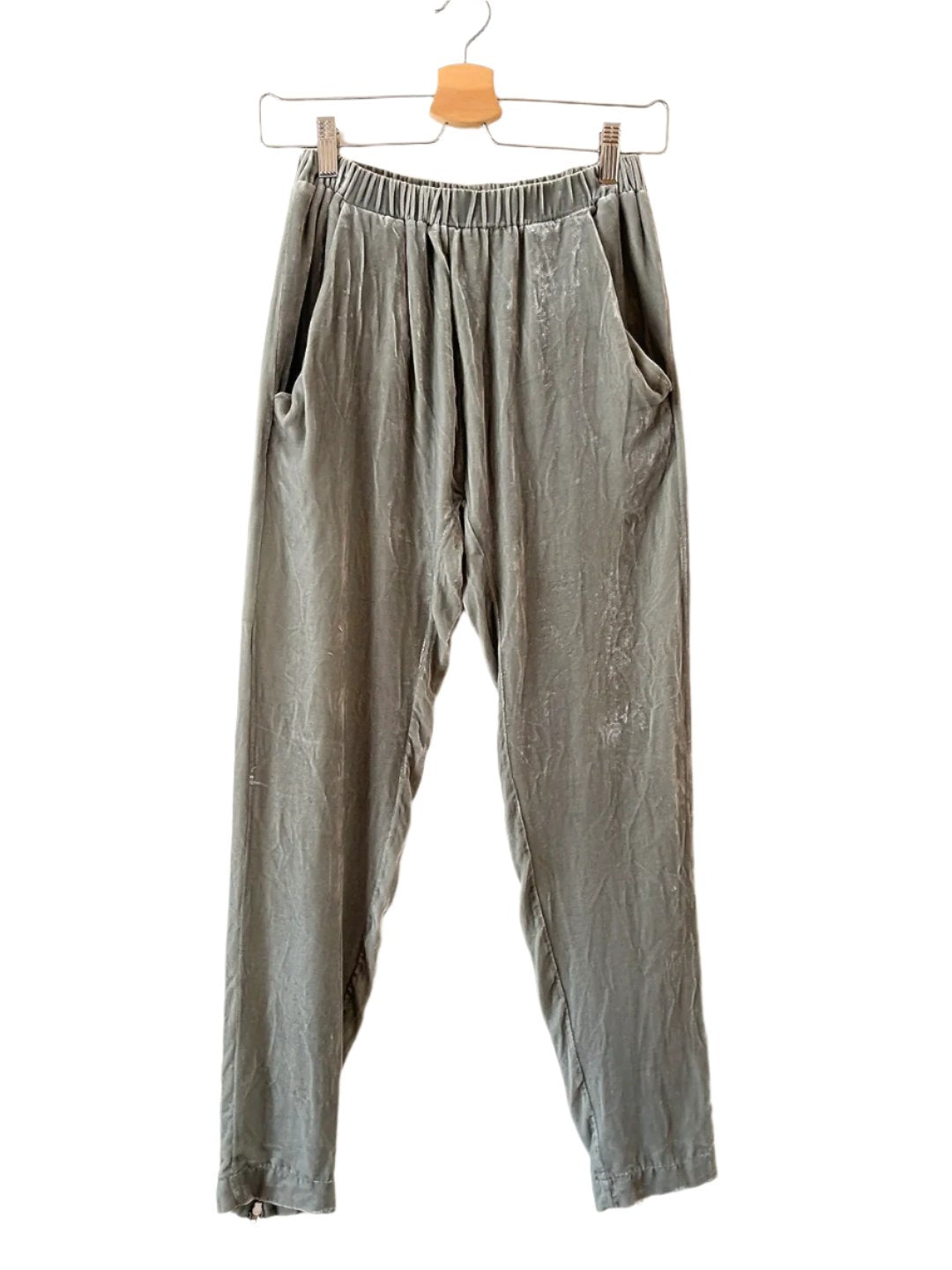 girl - Band of Outsiders gray velour pants