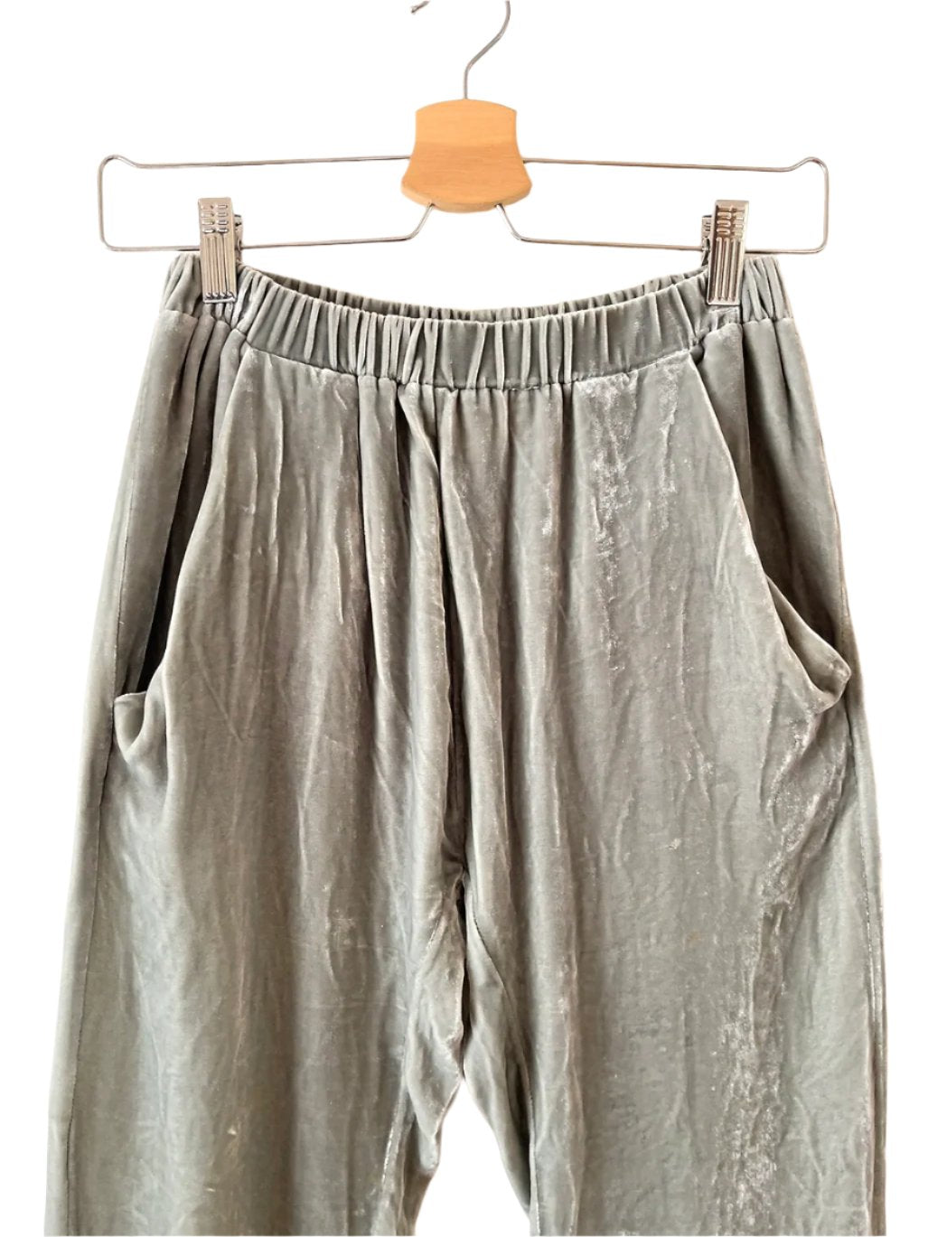 girl - Band of Outsiders gray velour pants
