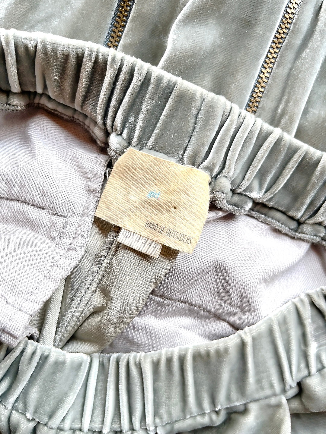 girl - Band of Outsiders gray velour pants