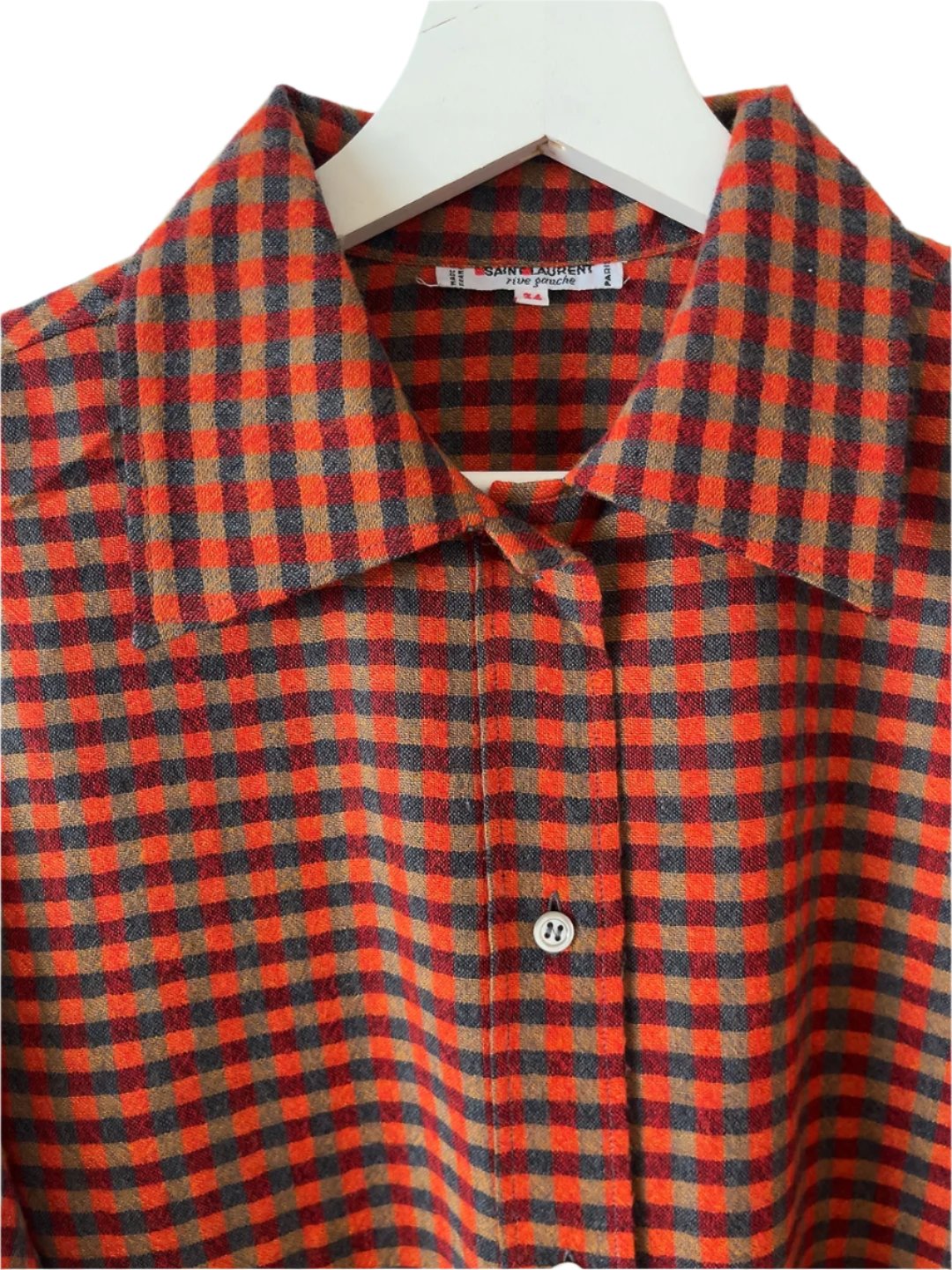 Yves Saint Laurent - rive gauche vintage check shirt