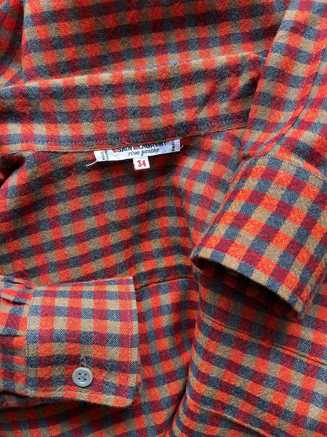 Yves Saint Laurent - rive gauche vintage check shirt
