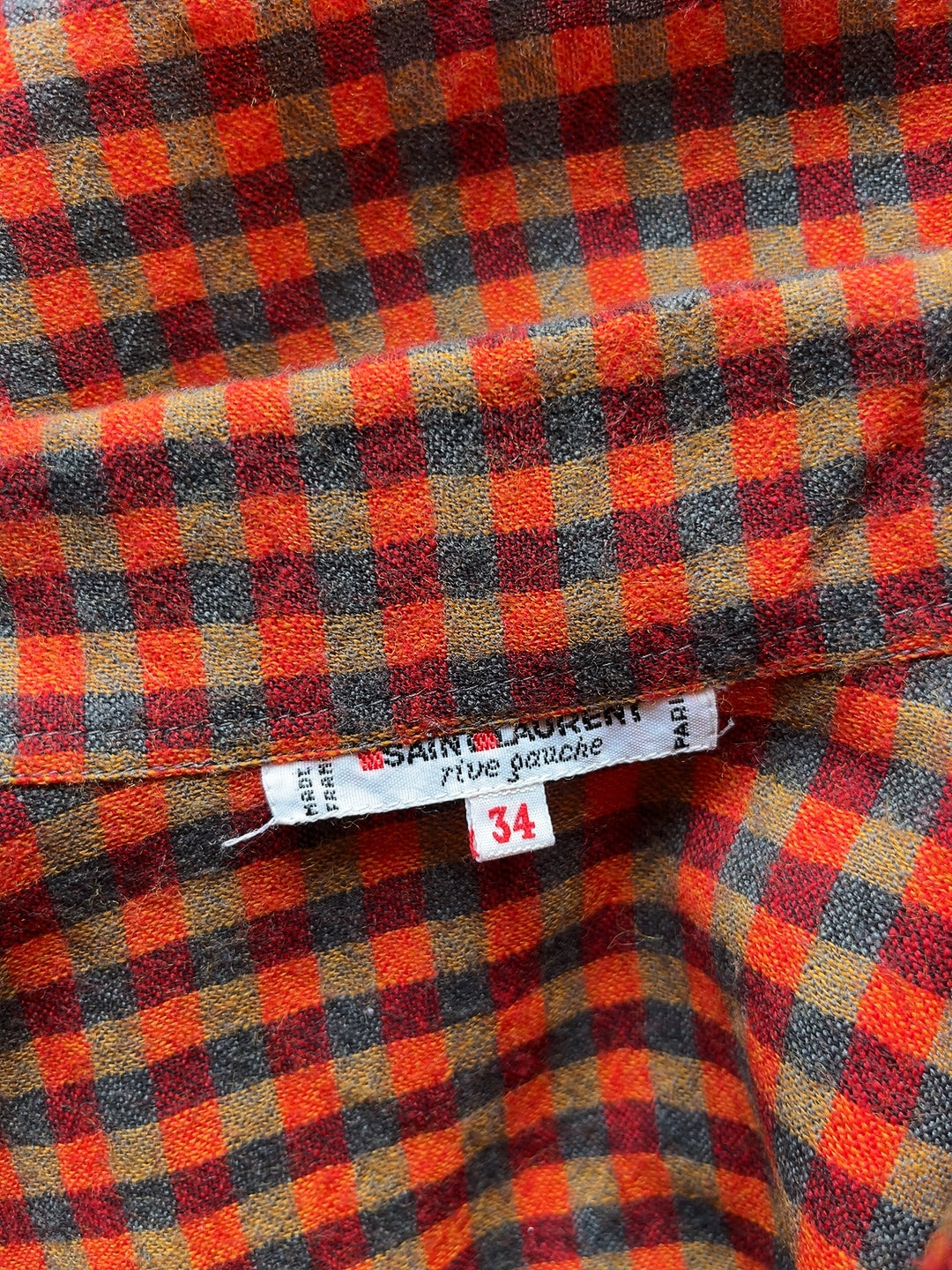 Yves Saint Laurent - rive gauche vintage check shirt