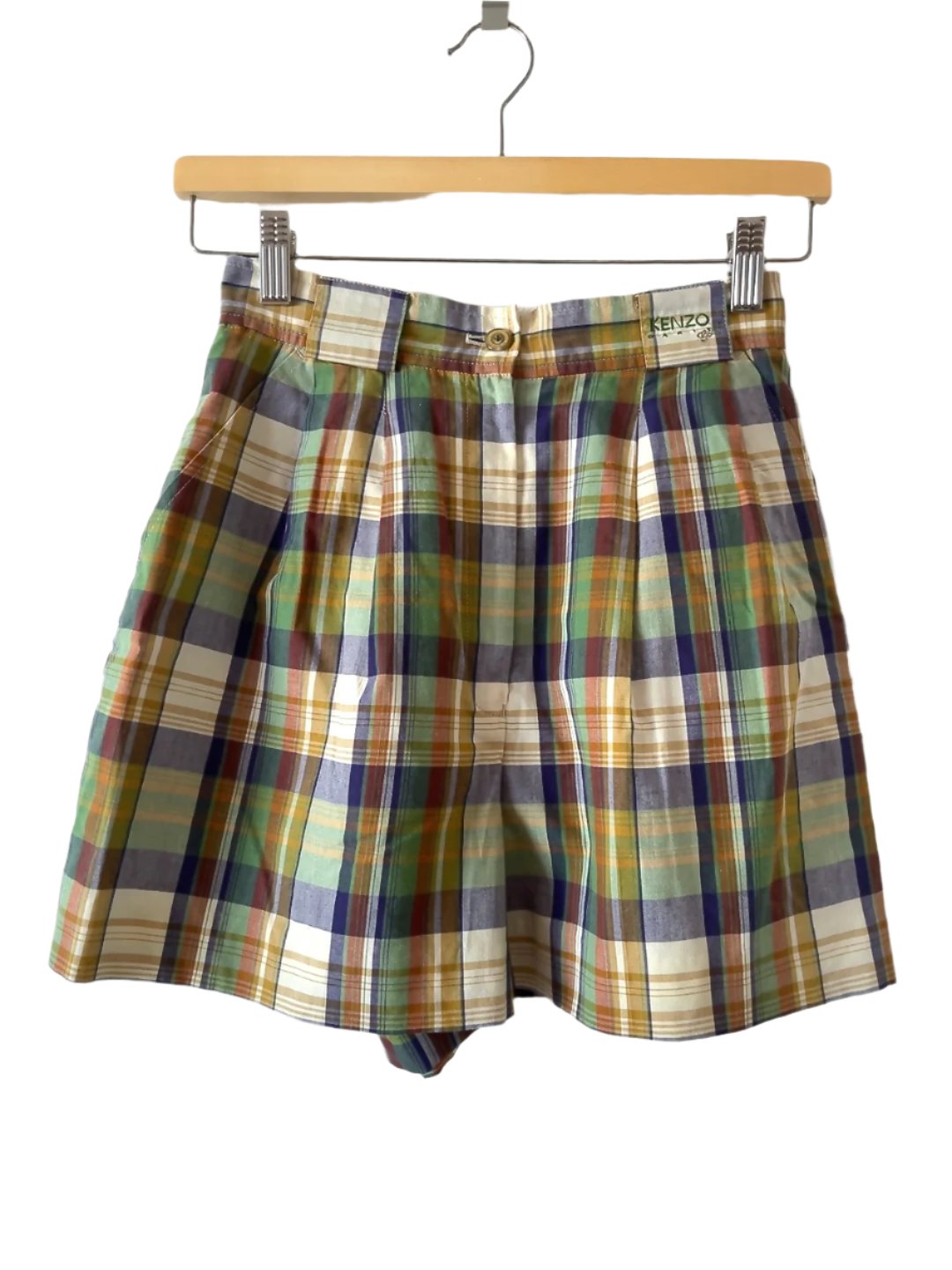 KENZO PARIS - golf vintage check shorts