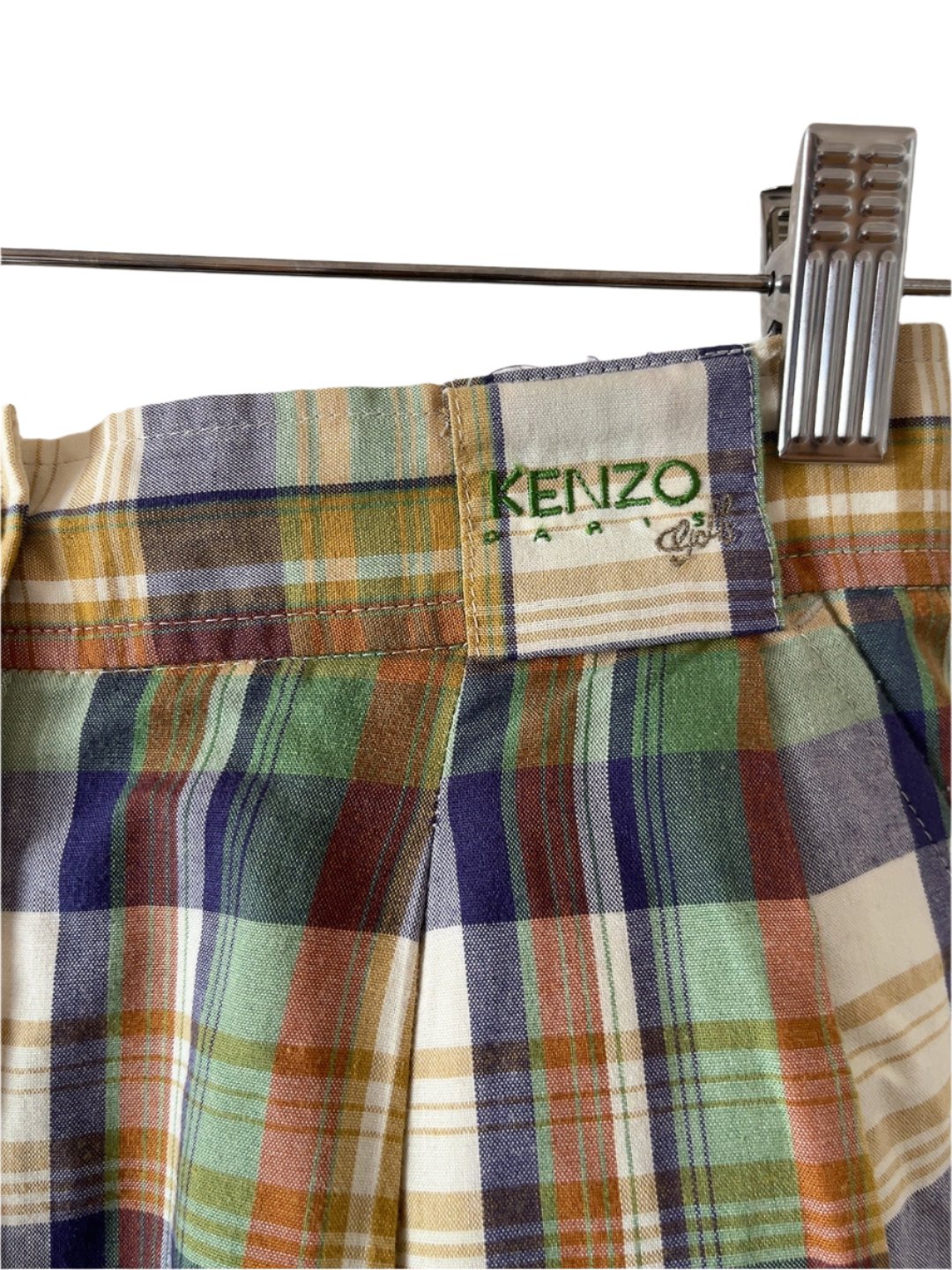 KENZO PARIS - golf vintage check shorts