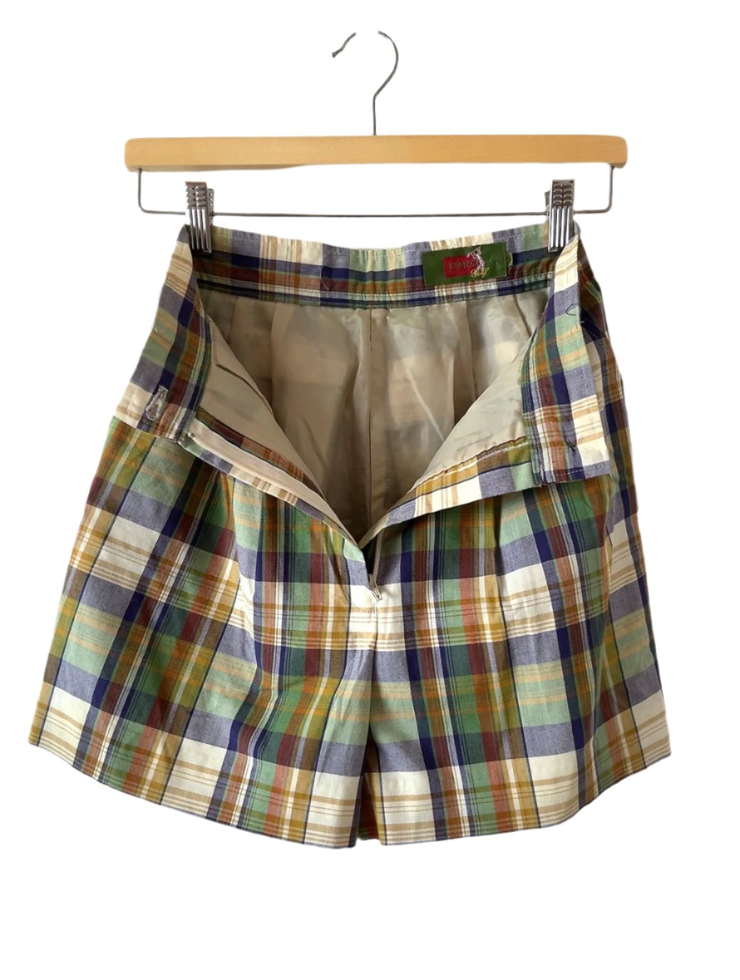 KENZO PARIS - golf vintage check shorts