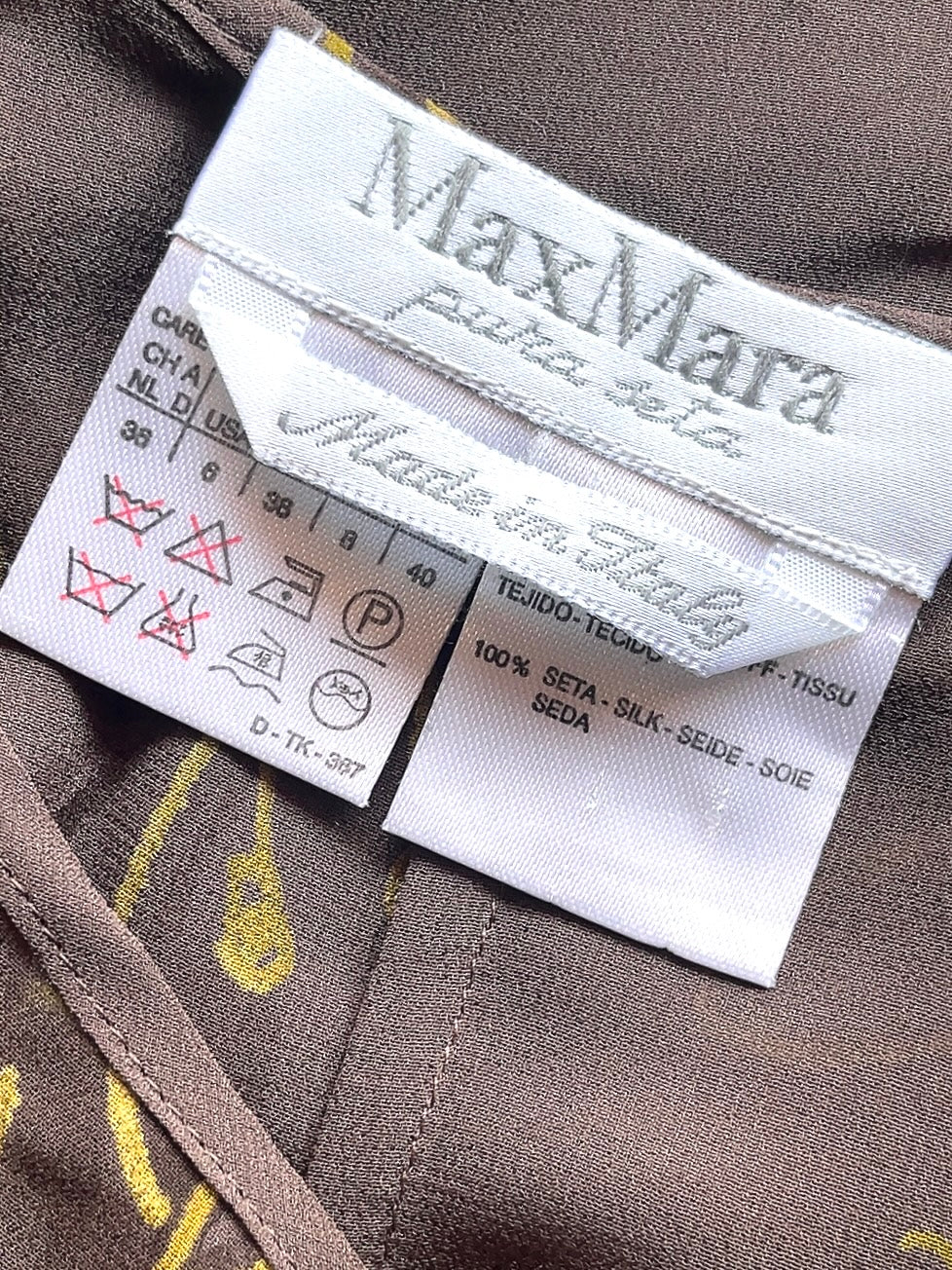 Max Mara silk one-piece Dress & inner set
