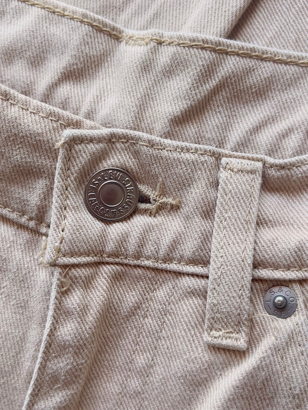 Levi's beige high waist denim pants