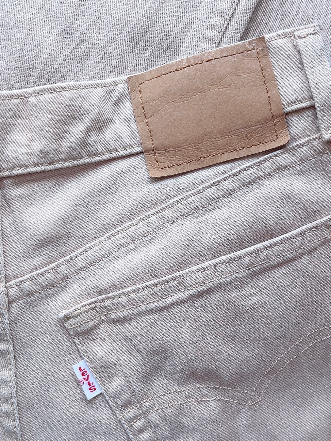 Levi's beige high waist denim pants
