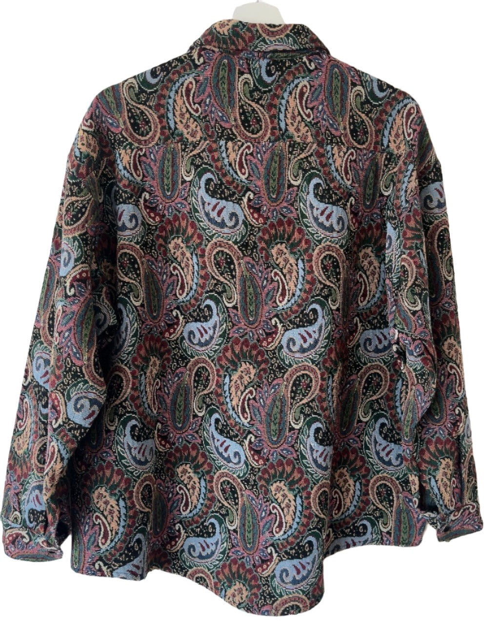 multi color paisley jacquard shirt
