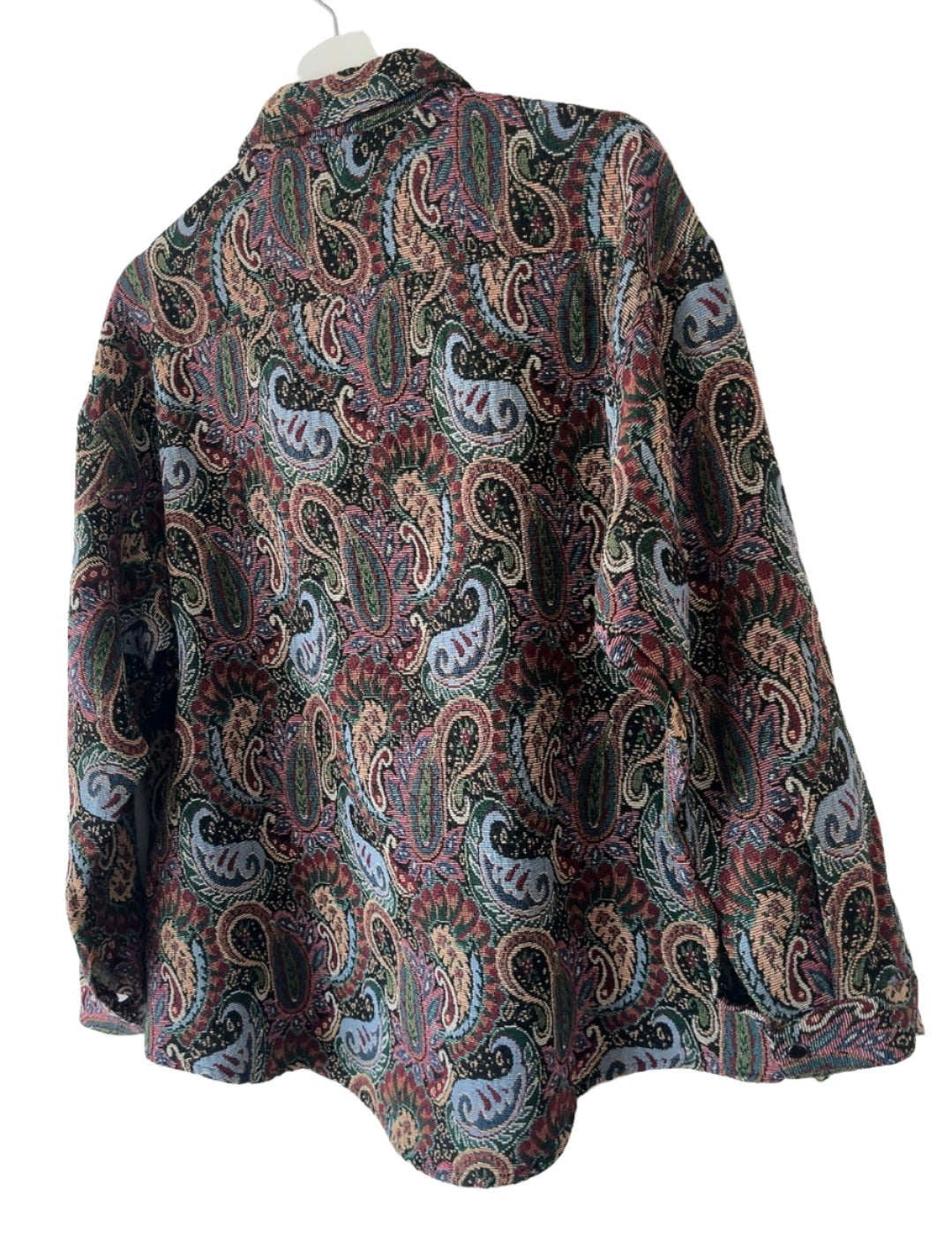 multi color paisley jacquard shirt