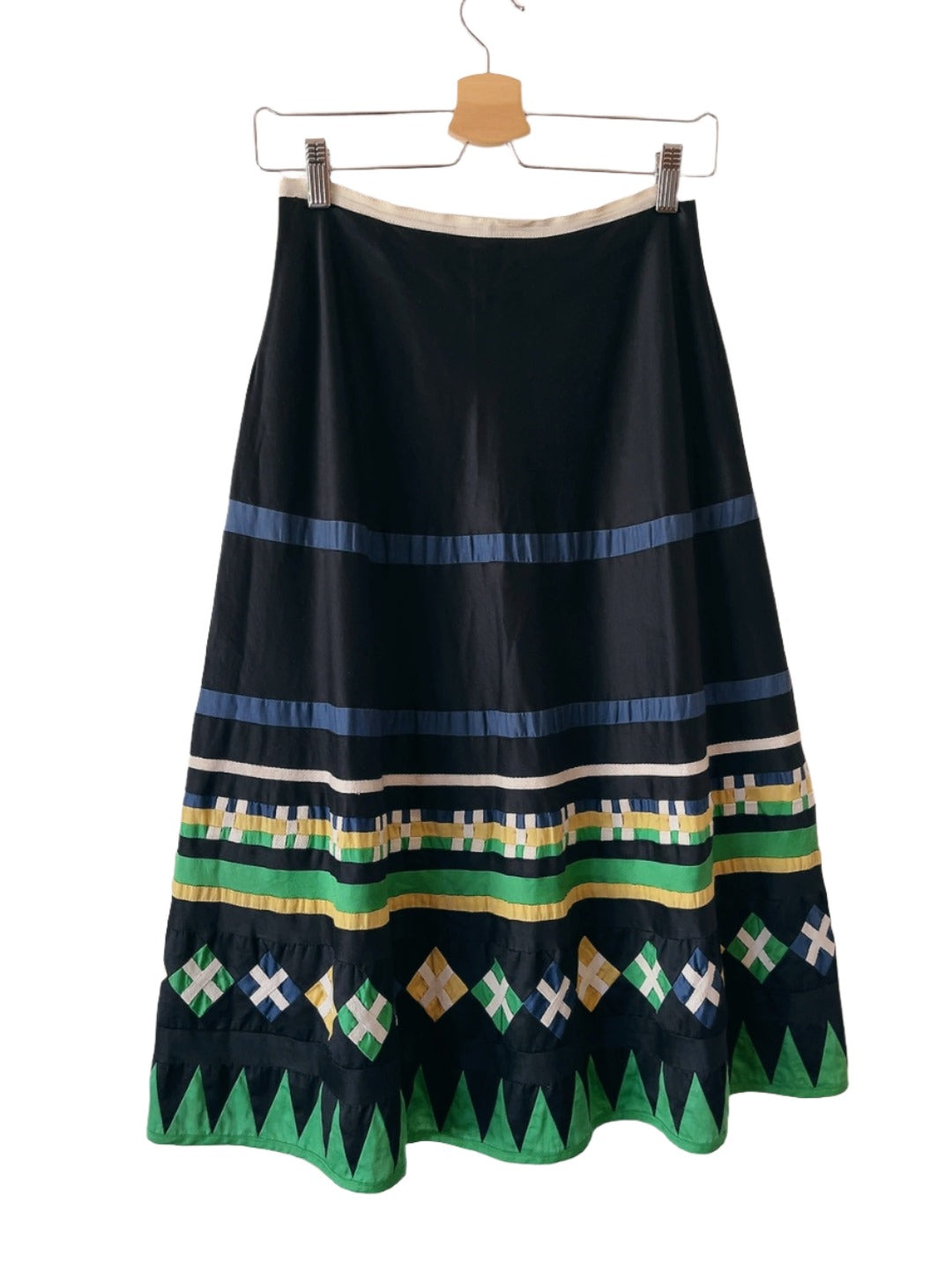 Easton Pearson folklore style black skirt