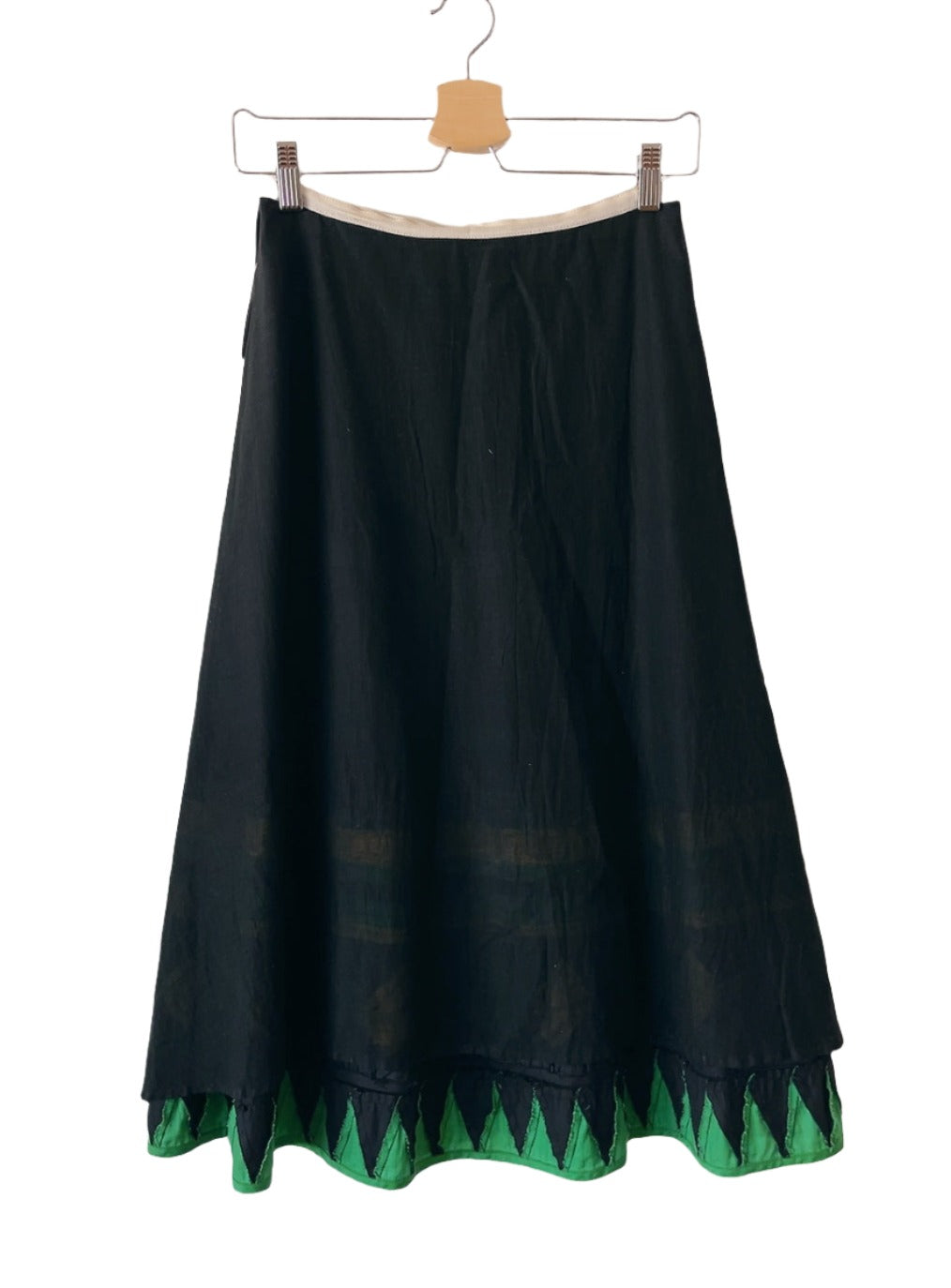 Easton Pearson folklore style black skirt